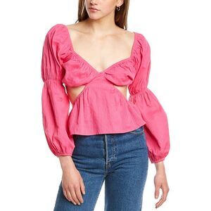 Dnt Womens  Cutout Top, Pink